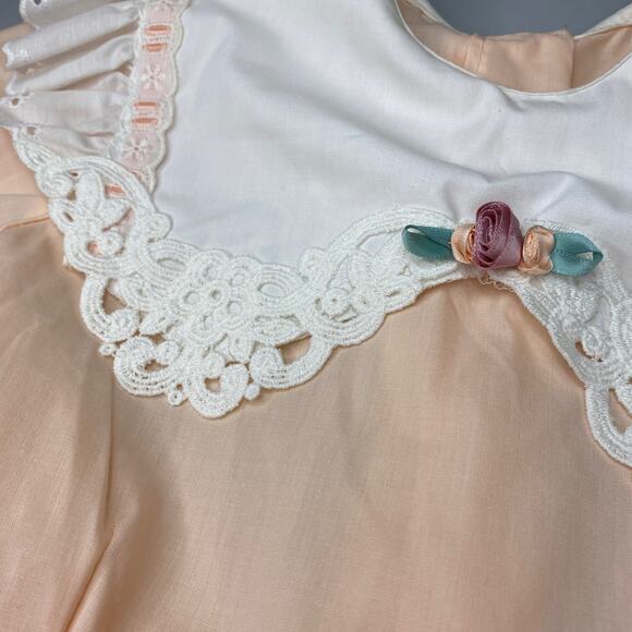 VTG Lilo California Full Circle Dress Girls Sz 5 Pageant Ruffled Tiered Party - Picture 8 of 12